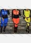 Wholesale Women's Casual Hooded Stiching Color Jacket & Top & Legging Set - Liuhuamall