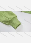 Wholesale Women's Casual Plain Halter Long Sleeve Crop Tops S186221H# - Liuhuamall
