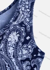 Wholesale Women's Casual Scoop Neck Sleeveless Side Pocket Floral Print Short Tank Dress - Liuhuamall