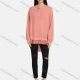 Wholesale Women's Crew Neck Long Sleeve Button Solid Eyelet Embroidered Lace Hem Tunic 1# Clothing Wholesale Market Liuhua