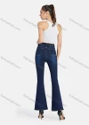 Wholesale Women's Casual High Waist Ankle Length Flared Leg Jean - Liuhuamall