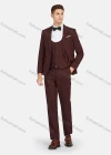 Wholesale Men's Formal Lapel Plain Pockets Blazer & Vest & Pant 3 Pieces Suit Sets - Liuhuamall
