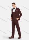 Wholesale Men's Formal Lapel Plain Pockets Blazer & Vest & Pant 3 Pieces Suit Sets - Liuhuamall