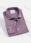 Wholesale Men's Casual Collared Long Sleeve Button Down Striped Shirt - Liuhuamall