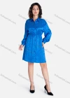Wholesale Women's Casual Leopard Print Button Down Long Sleeve Short Shirt Dress V2201# - Liuhuamall