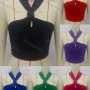 Wholesale Women's Sexy Halter Sleeveless Plain Knit Top preview