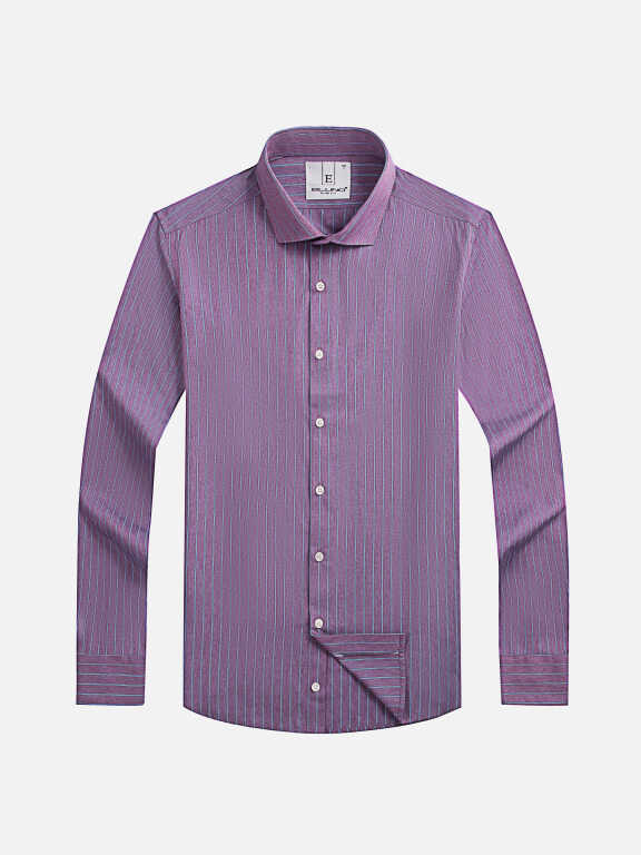 Men's Formal Long Sleeve Button Down Striped Shirts, Clothing Wholesale Market -LIUHUA, Men, Men-s-Tops, Men-s-Hoodies-Sweatshirts