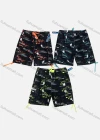 Wholesale Men's Casual Drawstring Abstract Print Flap Pockets Shorts 178# - Liuhuamall