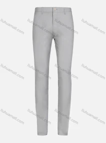 Wholesale Men's Casual Plain Straight Leg Ankle Length Elastic Twill Pants, LIUHUA CLOTHING WHOLESALE