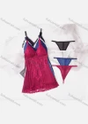 Wholesale Women's Sexy Pull-on Lace See Through Chemise & Brief Set 208# - Liuhuamall