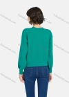 Wholesale Women's Casual Plain Round Neck Pearl Decor Long Sleeve Sweater - Liuhuamall