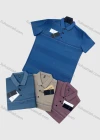 Wholesale Men's Casual Striped Short Sleeve Patch Pocket Polo Shirts - Liuhuamall