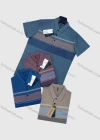 Wholesale Men's Casual Striped Short Sleeve Patch Pocket Polo Shirts - Liuhuamall