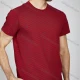 Wholesale Men's Checkerboard Round Neck Short Sleeve Casual Slim Fit T-Shirt LY004# Red Clothing Wholesale Market Liuhua