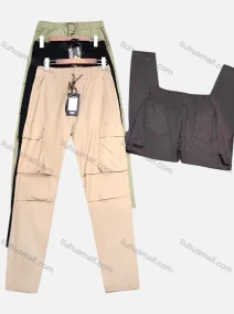 Wholesale Men's Casual Plain Drawstring Multiple Pockets Ankle Length Jogger, LIUHUA CLOTHING WHOLESALE