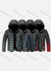 Wholesale Men's Casual Detachable Hood Long Sleeve Zipper Ombre Puffer Jacket - Liuhuamall
