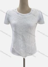 Wholesale Women's Casual V Neck Short Sleeve Lace Beaded Blouse - Liuhuamall