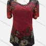 Wholesale Women's Casual Crew Neck Short Sleeve Allover Print Dress preview
