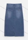 Wholesale Women's Casual Button Pockets Wash Denim Skirt - Liuhuamall