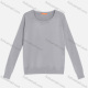 Wholesale Women's Plain Elastic Round Neck Long Sleeve Pullover Sweater 9067# Light Gray Wholesale Clothing Market & Suppliers -LIUHUAMALL