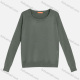 Wholesale Women's Plain Elastic Round Neck Long Sleeve Pullover Sweater 9067# Laurel Green Wholesale Clothing Market & Suppliers -LIUHUAMALL