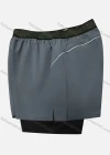 Wholesale Men's 2-in-1 Plain Quick Dry Breathable Mesh Sporty Elastic Waist Shorts - Liuhuamall