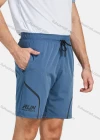 Wholesale Men's Athletic Letter Print Patch Pocket Drawstring Running Shorts - Liuhuamall