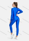 Wholesale Women's Sporty High Stretchy Mock Neck Zipper Jumpsuit - Liuhuamall