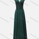 Wholesale Women's Glamorous Plain Sweetheart Cap Sleeve Appliques Splicing Lace Pearl Decor Maxi Bridesmaid Dress K071# Cadmium Green Clothing Wholesale Market Liuhua
