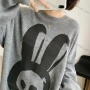 Wholesale Women's Casual Crew Neck Long Sleeve Loose Fit Knit Top M961# preview