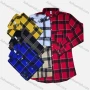 Wholesale Men's Long Sleeve Plaid Print Patch Pocket Button Down Casual Shirts preview