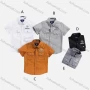 Wholesale Boys' Casual Collared Short Sleeve Pockets Plain Shirt preview