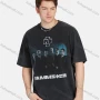 Wholesale Men's Loose Fit Round Neck Short Sleeve Graphic Letter Hip Hop T-shirt preview