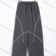 Wholesale Women's Sport Contrast Piping Elastic Waist Drawstring Straight Leg Sweatpants #8723 Dark Gray Clothing Wholesale Market Liuhua