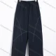 Wholesale Women's Sport Contrast Piping Elastic Waist Drawstring Straight Leg Sweatpants #8723 Navy Clothing Wholesale Market Liuhua