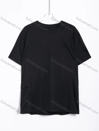 Wholesale Women's Sport Ribbed Knit Puff Sleeve Crew Neck T-Shirt #9172
