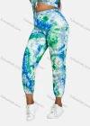 Wholesale Women's V Neck Abstract Print Lace Up Sporty Tank Top&Trouser Sets - Liuhuamall