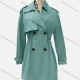 Wholesale Women's Casual Plain Lapel Long Sleeve Double Breasted Trench Coat 10# Clothing Wholesale Market Liuhua