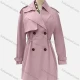 Wholesale Women's Casual Plain Lapel Long Sleeve Double Breasted Trench Coat 4# Clothing Wholesale Market Liuhua