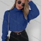 Wholesale Women's Plain Turtleneck Cable Knit Crop Sweater A720 Clothing Wholesale Market Liuhua