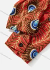 Wholesale Women's Plus Size Fashion Long Sleeve Button Down Peacock Feather Shirt - Liuhuamall