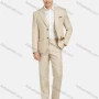 Wholesale Men's Fashion Pockets Lapel Striped Single Breasted Blazer & Pants 2 Piece Suit Sets preview