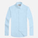 Men's Stand Collar Long Sleeve Button Down Plain Formal Shirt 6# Clothing Wholesale Market -LIUHUA