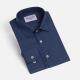 Men's Formal Plain Collared Long Sleeve Button Down Shirts Navy Clothing Wholesale Market -LIUHUA