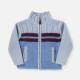 Baby's Long Sleeve Stand Collar Zipper Dual Pockets Knited Sweater Jacket Light Blue Clothing Wholesale Market -LIUHUA