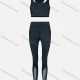 Wholesale Women's Athletic Seam Splicing Racerback Tank Top & High Waist Ankle Length Side Pockets Leggings 2 Piece Set JSN094# 3# Clothing Wholesale Market Liuhua