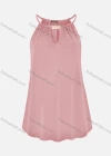 Wholesale Women's Summer Casual Notched Neck Plain Cami - Liuhuamall