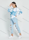 Wholesale Women's Casual Crew Neck Pullover Long Sleeve Regular Fit Tie Dye T-shirt - Liuhuamall