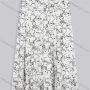 Wholesale Women's Elegant High Waist Button Decor Allover Print Pleated Midi Knit Skirts preview