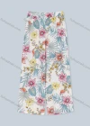 Wholesale Women's Fashion Slant Pocket Allover Flower Print Wide Leg Pants With Belt 2050-1436# - Liuhuamall